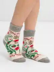 Зеленый носки женские, теплые, шерстяные, вязаные, зимние, термоноски, подарок на новый год