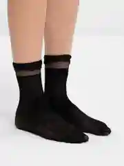 Черный кружевные носки, бархатные, женские