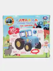 Синий музыкальная игрушка-каталка "Синий трактор" ТМ УМка, 20 песен и звуков, свет