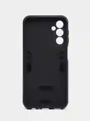 Угольный чехол Samsung Galaxy A24 / Самсунг Галакси А24, с металлической подставкой - кольцом