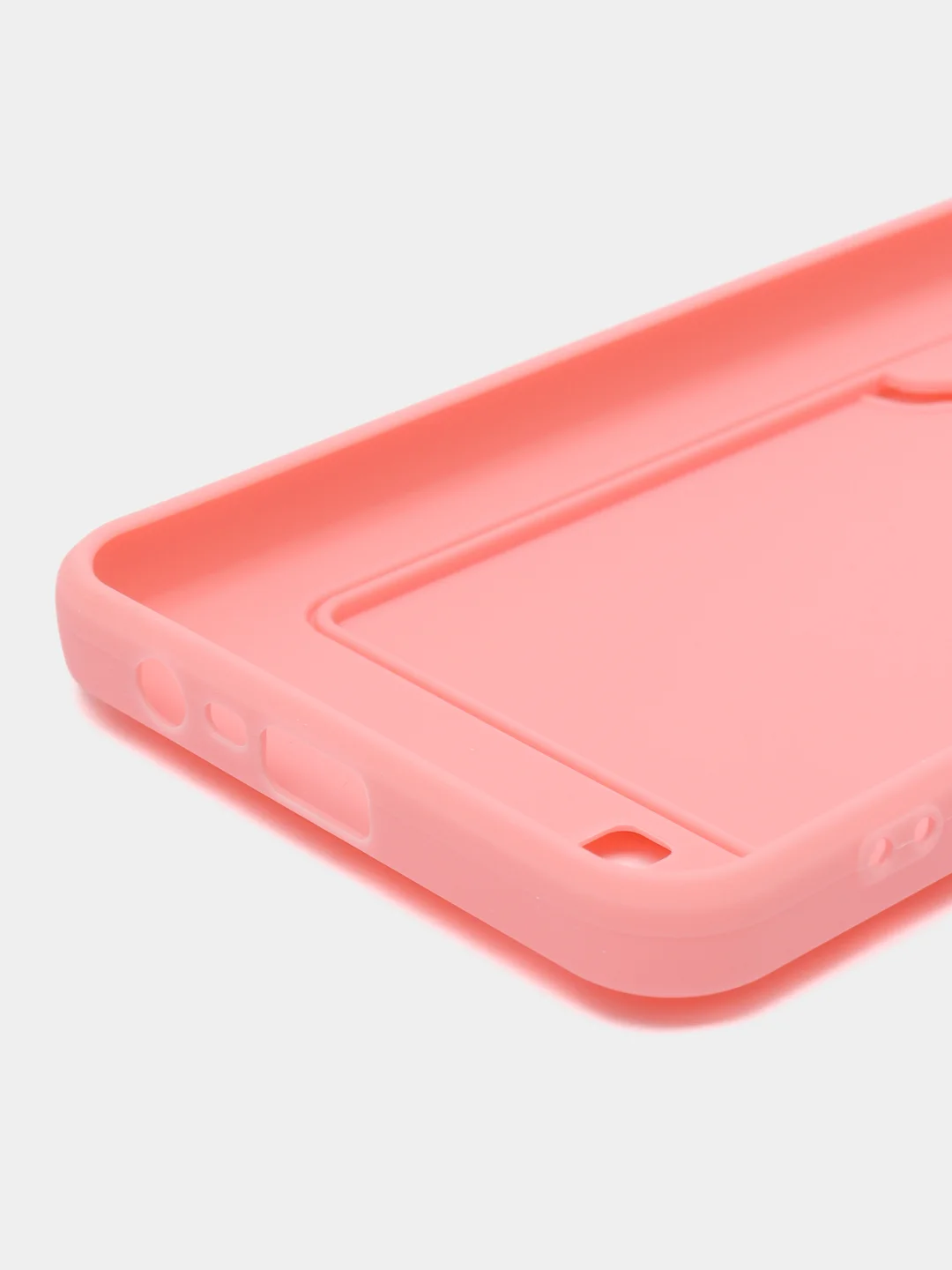 Розовый чехол Realme C20, Realme C11 2021  карман для пластиковой карточки