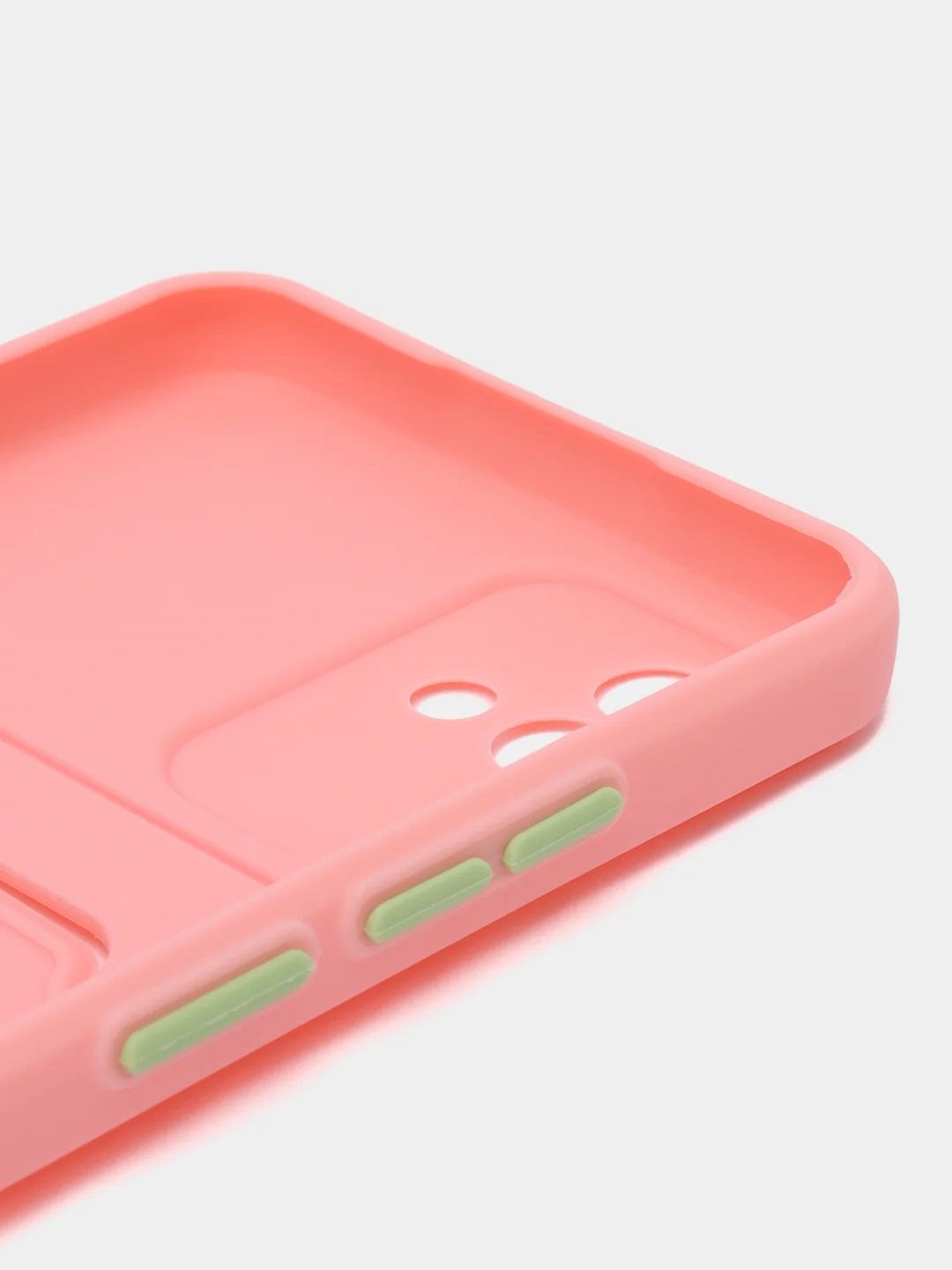 Розовый чехол Realme C20, Realme C11 2021  карман для пластиковой карточки
