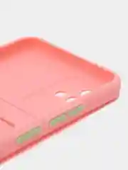 Розовый чехол Realme C20, Realme C11 2021  карман для пластиковой карточки