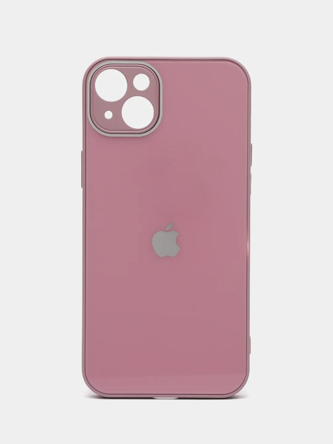 Марсала силиконовый чехол на iPhone 14, 14 Plus, 14 Pro, 14 Pro Max, со стеклянной панелью