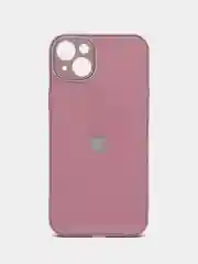 Марсала силиконовый чехол на iPhone 14, 14 Plus, 14 Pro, 14 Pro Max, со стеклянной панелью