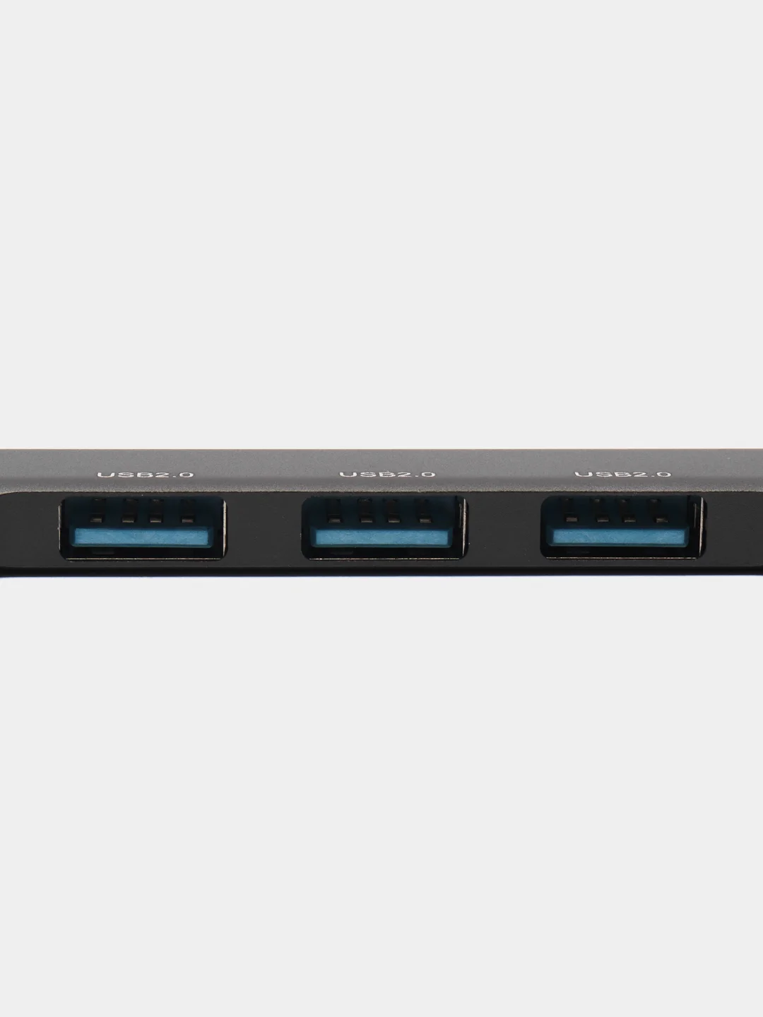 Черный usb-хаб на 4 порта, с входом USB / Type-C