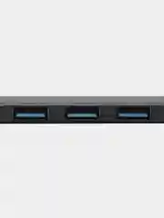Черный usb-хаб на 4 порта, с входом USB / Type-C