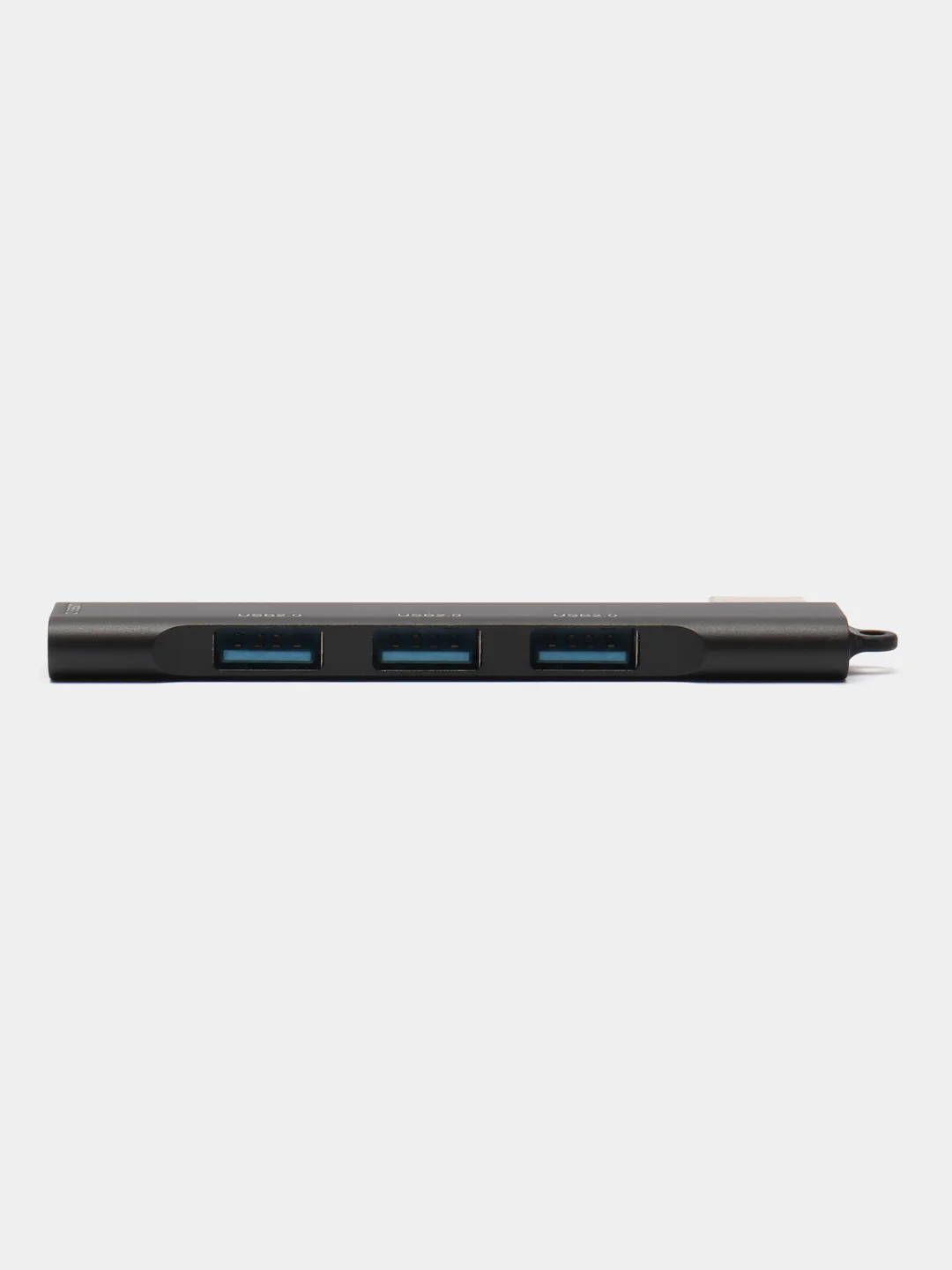 Черный usb-хаб на 4 порта, с входом USB / Type-C