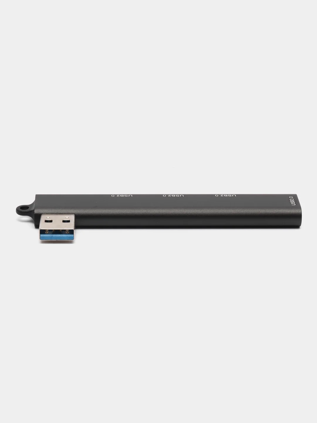 Черный usb-хаб на 4 порта, с входом USB / Type-C