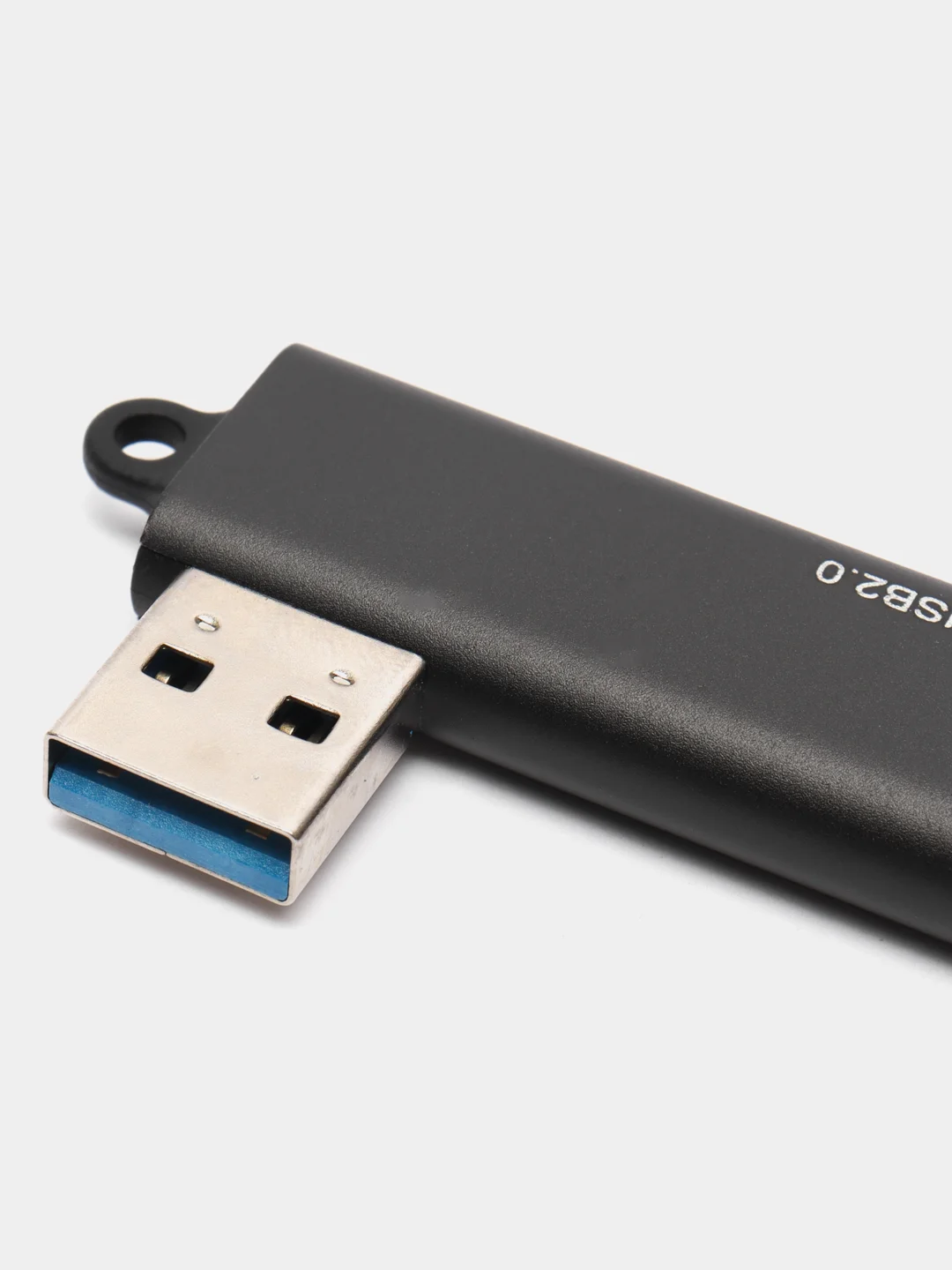Черный usb-хаб на 4 порта, с входом USB / Type-C