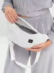 Белый сумка на пояс, унисекс, сумка для спорта, чёрная/белая сумка, мужская, женская
