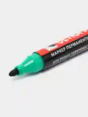 Маркер перманентный для рисования и письма Зеленый, 3,5 мм, с клипом, Brauberg, 152207