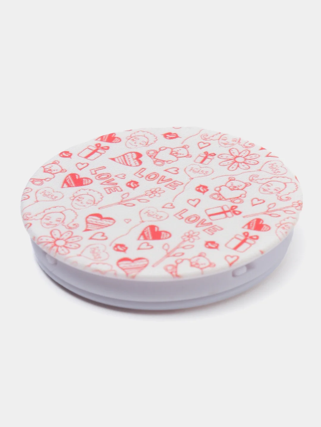 Фуксия попсокет Popsocket держатель для телефона и наушников. Сердце, губы, поцелуй, любовь