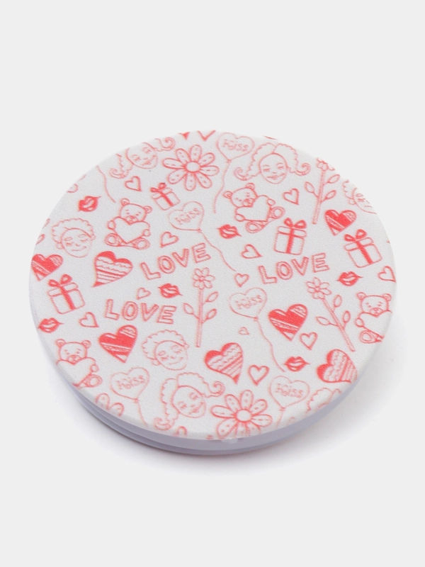 Попсокет Popsocket держатель для телефона и наушников. Сердце, губы, поцелуй, любовь