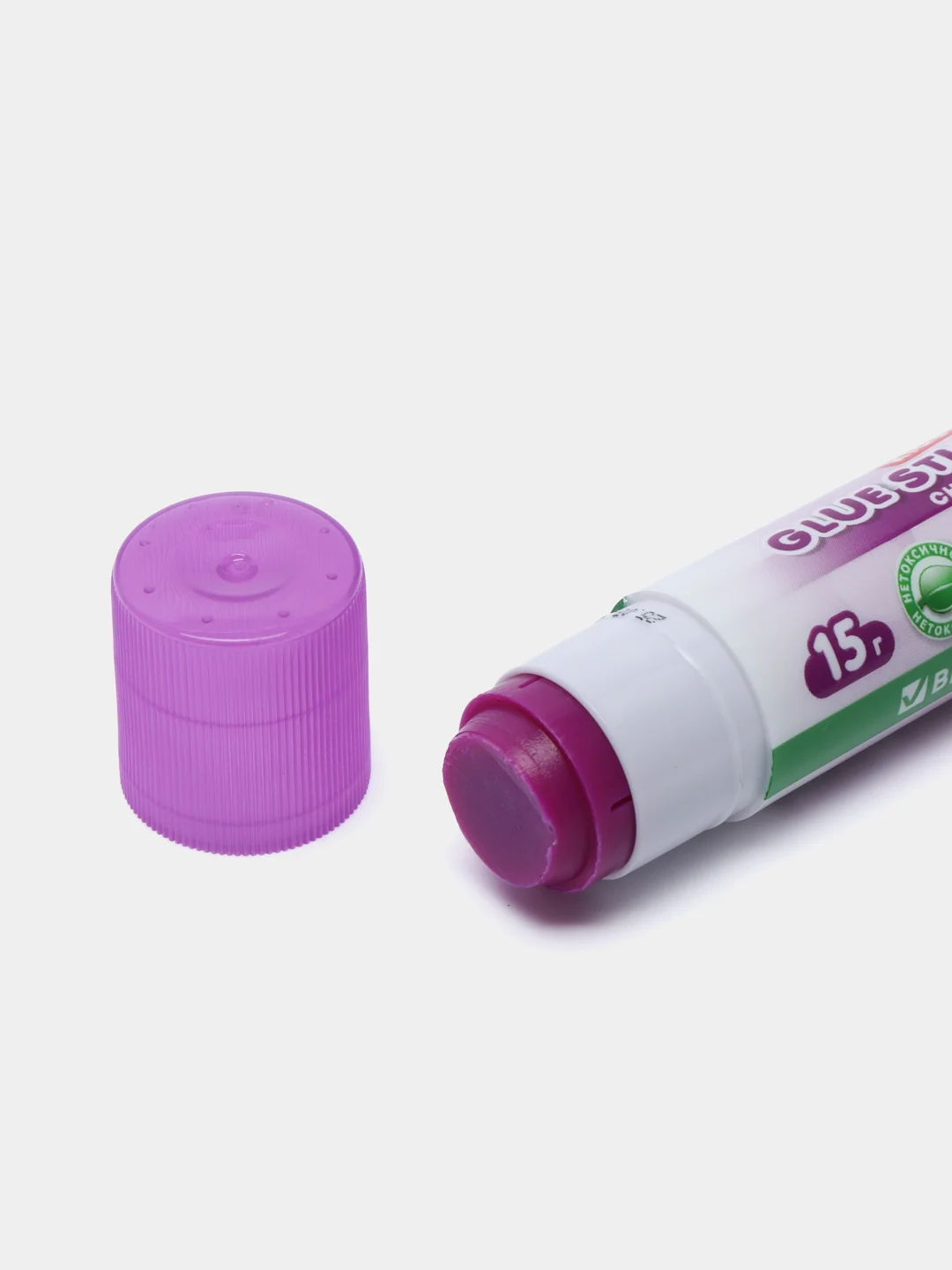 Клей-карандаш канцелярский BRAUBERG KIDS 15 г, обесцвечивающийся после высыхания, 271711