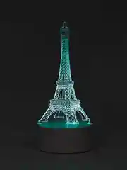 Розовый светильник-ночник 3D, светодиодный, с пультом, цветной, RGB