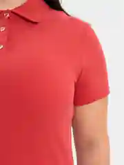 Вишнёвый платье поло футболка