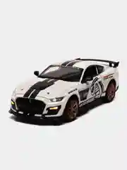 Белый металлическая машинка Ford Mustang Shelby GT500 2406B, 1:24