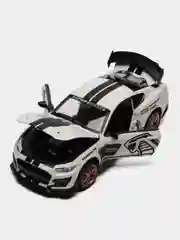 Белый металлическая машинка Ford Mustang Shelby GT500 2406B, 1:24