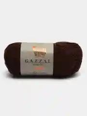 Тёмно-коричневый пряжа Gazzal Giza 100% Мерсеризованный хлопок 50г 125м