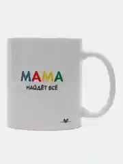 Кружка с нанесением "Поисковая система Мама"