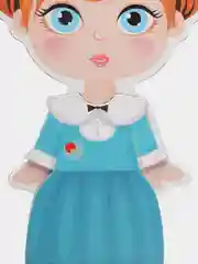 Магнитная кукла "Одевашки. Лиза" Развивающая игра для девочек