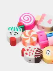Разноцветный бусины из полимерной глины, ручная работа