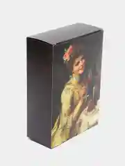 Тёмно-коричневый коробка подарочная складная на день рождения 16х23х7,5 см