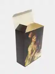 Тёмно-коричневый коробка подарочная складная на день рождения 16х23х7,5 см