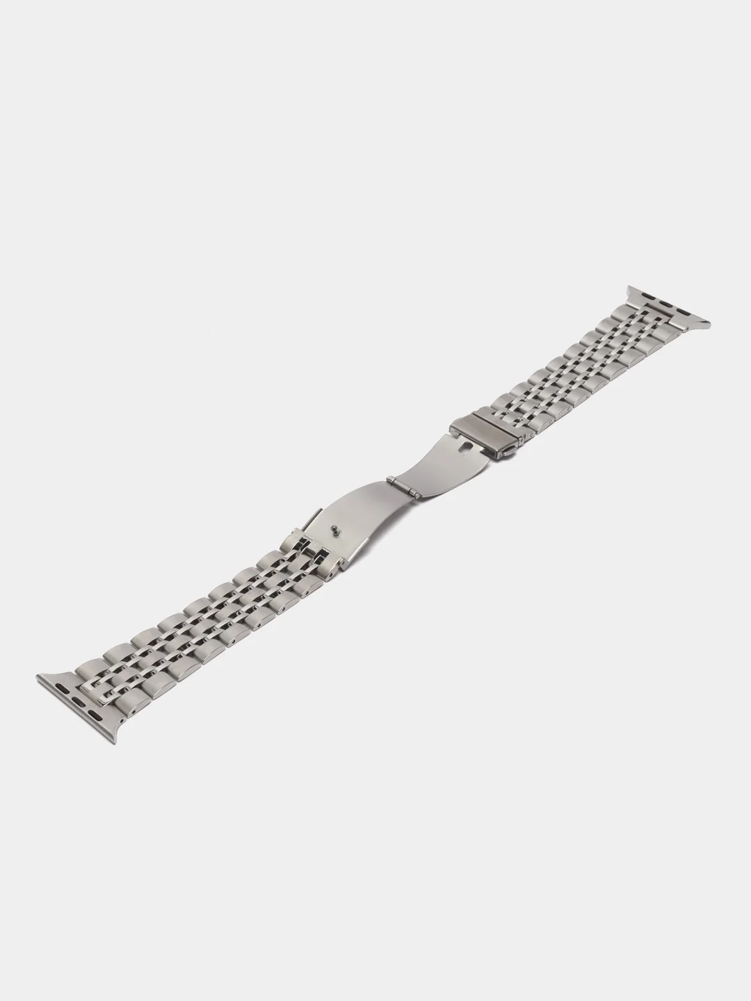 Серебряный металлический ремешок для Apple Watch 38, 40, 41, 42, 44, 45, 49 мм стальной браслет