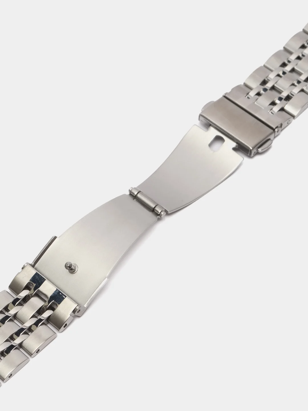 Серебряный металлический ремешок для Apple Watch 38, 40, 41, 42, 44, 45, 49 мм стальной браслет