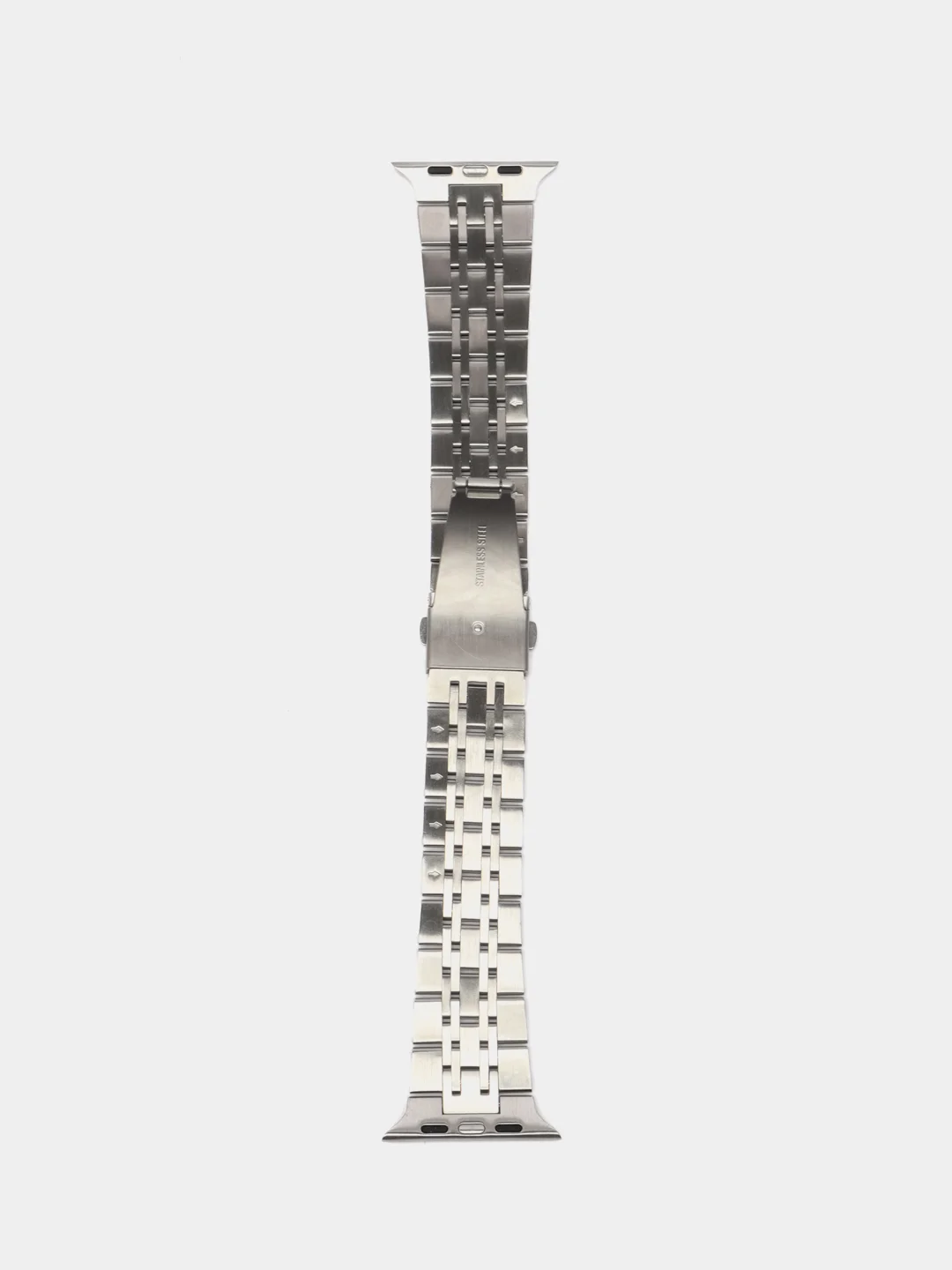 Серебряный металлический ремешок для Apple Watch 38, 40, 41, 42, 44, 45, 49 мм стальной браслет