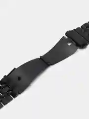Черный металлический ремешок для Apple Watch 38, 40, 41, 42, 44, 45, 49 мм стальной браслет