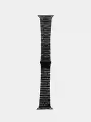 Черный металлический ремешок для Apple Watch 38, 40, 41, 42, 44, 45, 49 мм стальной браслет
