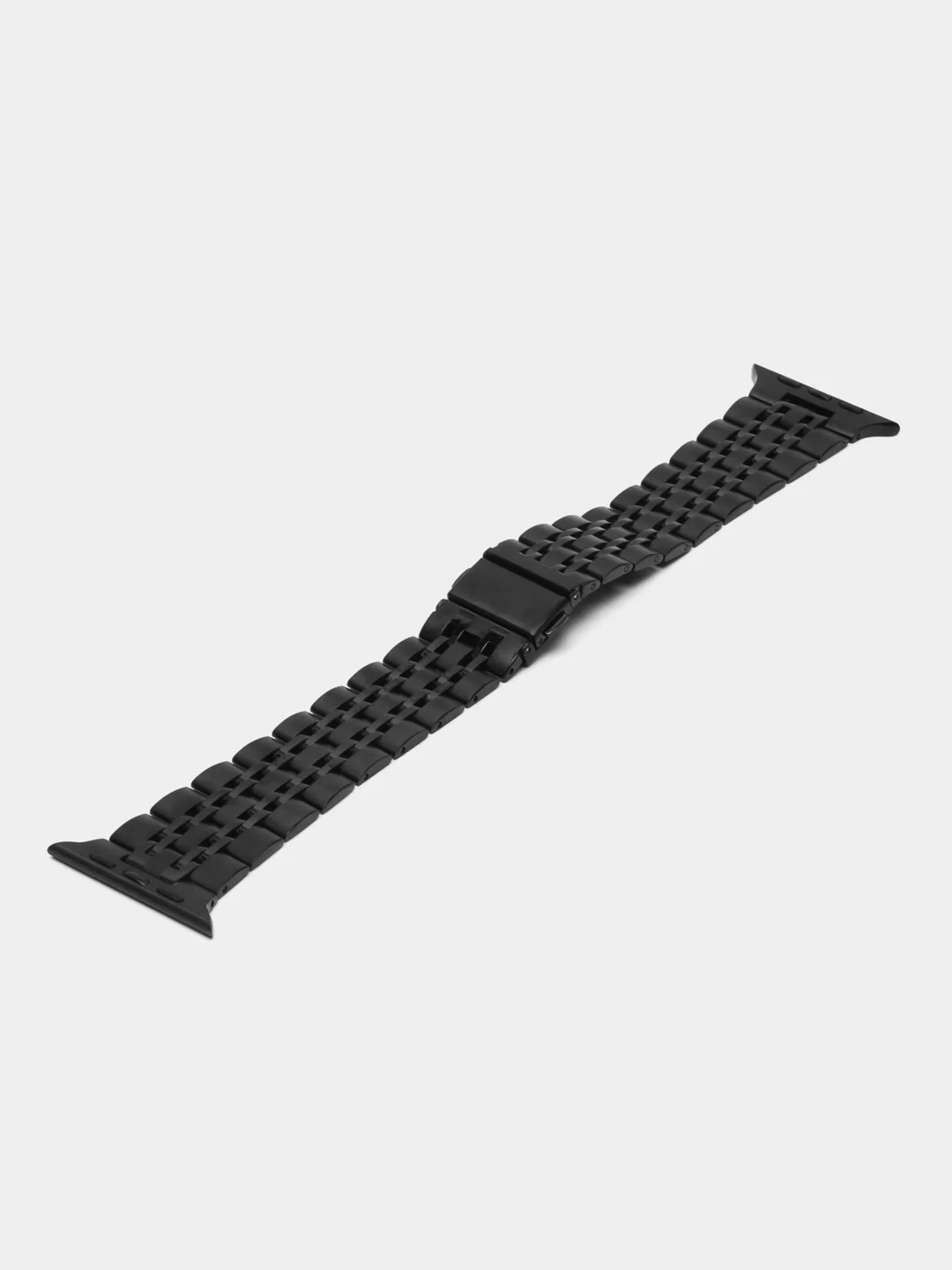 Черный металлический ремешок для Apple Watch 38, 40, 41, 42, 44, 45, 49 мм стальной браслет
