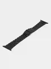 Черный металлический ремешок для Apple Watch 38, 40, 41, 42, 44, 45, 49 мм стальной браслет