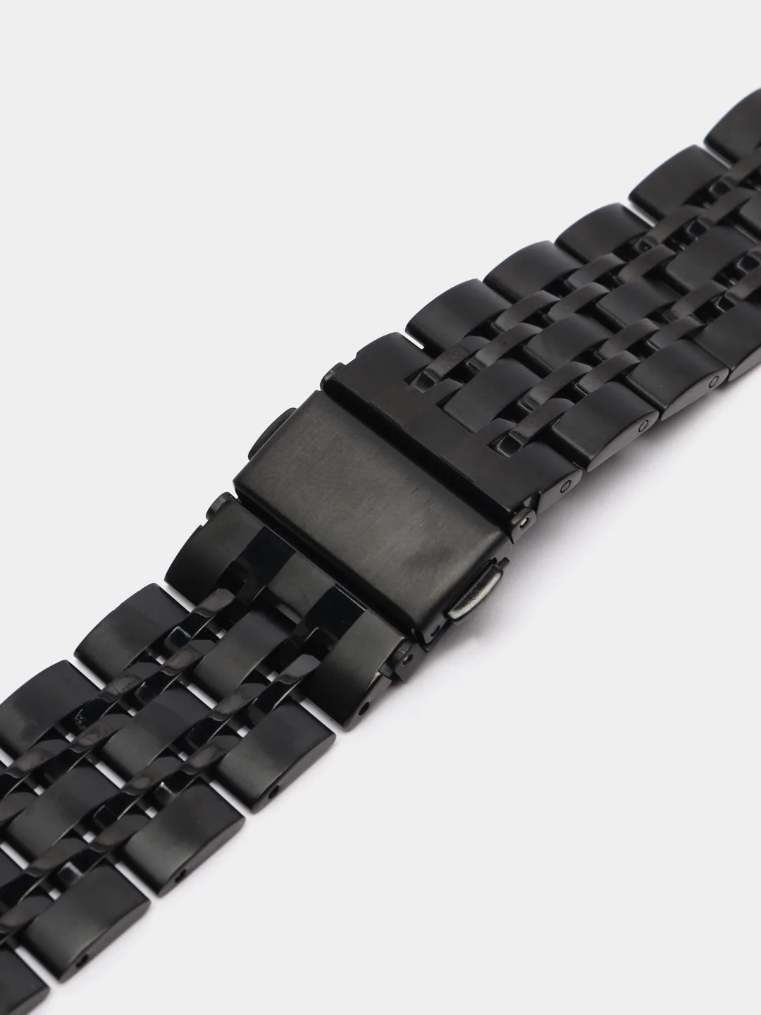 Черный металлический ремешок для Apple Watch 38, 40, 41, 42, 44, 45, 49 мм стальной браслет