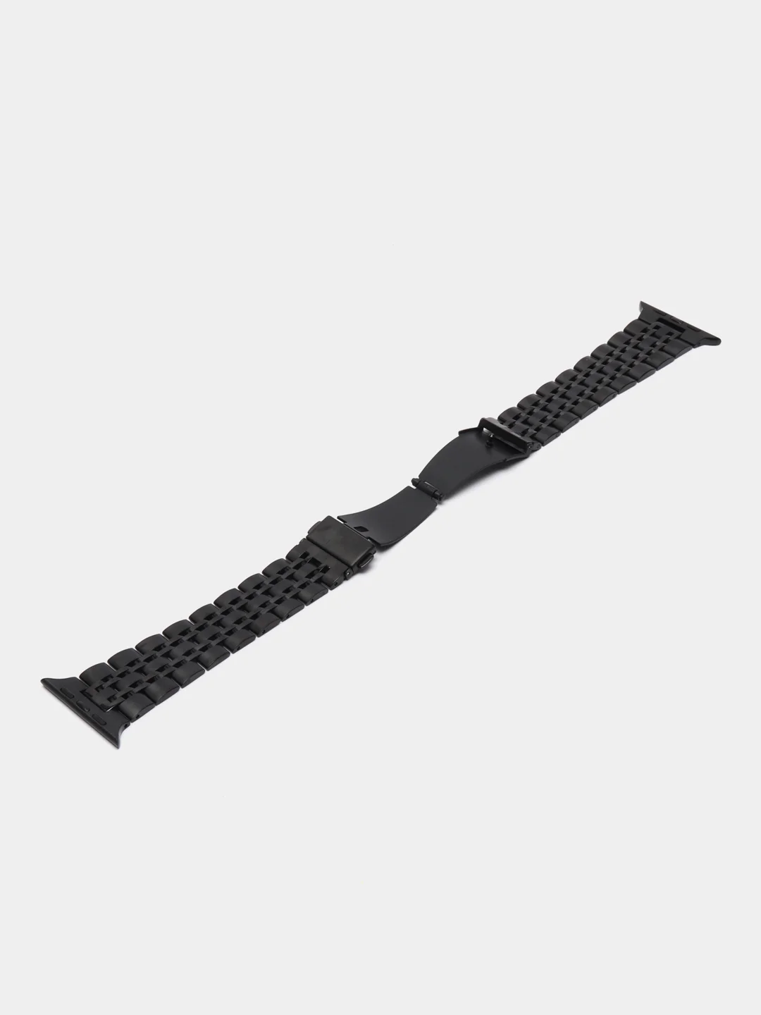 Черный металлический ремешок для Apple Watch 38, 40, 41, 42, 44, 45, 49 мм стальной браслет