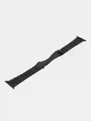 Черный металлический ремешок для Apple Watch 38, 40, 41, 42, 44, 45, 49 мм стальной браслет