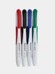 Маркеры стираемые для белой доски НАБОР 4 ЦВЕТА, BRAUBERG "SOFT LITE", 3мм, резин. вставка