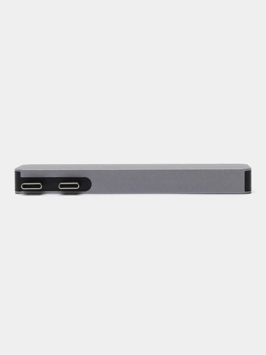 Тёмно-серый хаб USB-C для MacBook, 7 в 1: USB 3.0, Type-C, TF/SD Card Reader, 2 вида