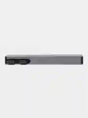 Тёмно-серый хаб USB-C для MacBook, 7 в 1: USB 3.0, Type-C, TF/SD Card Reader, 2 вида