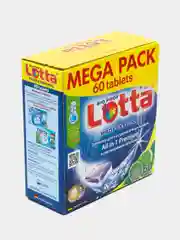 Таблетки для посудомоечных машин Lotta "All in 1", MEGA PACK, 60 штук