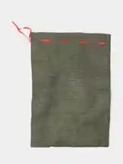 Зеленый новогодний мешок для подарков, льняной, 20x28 см