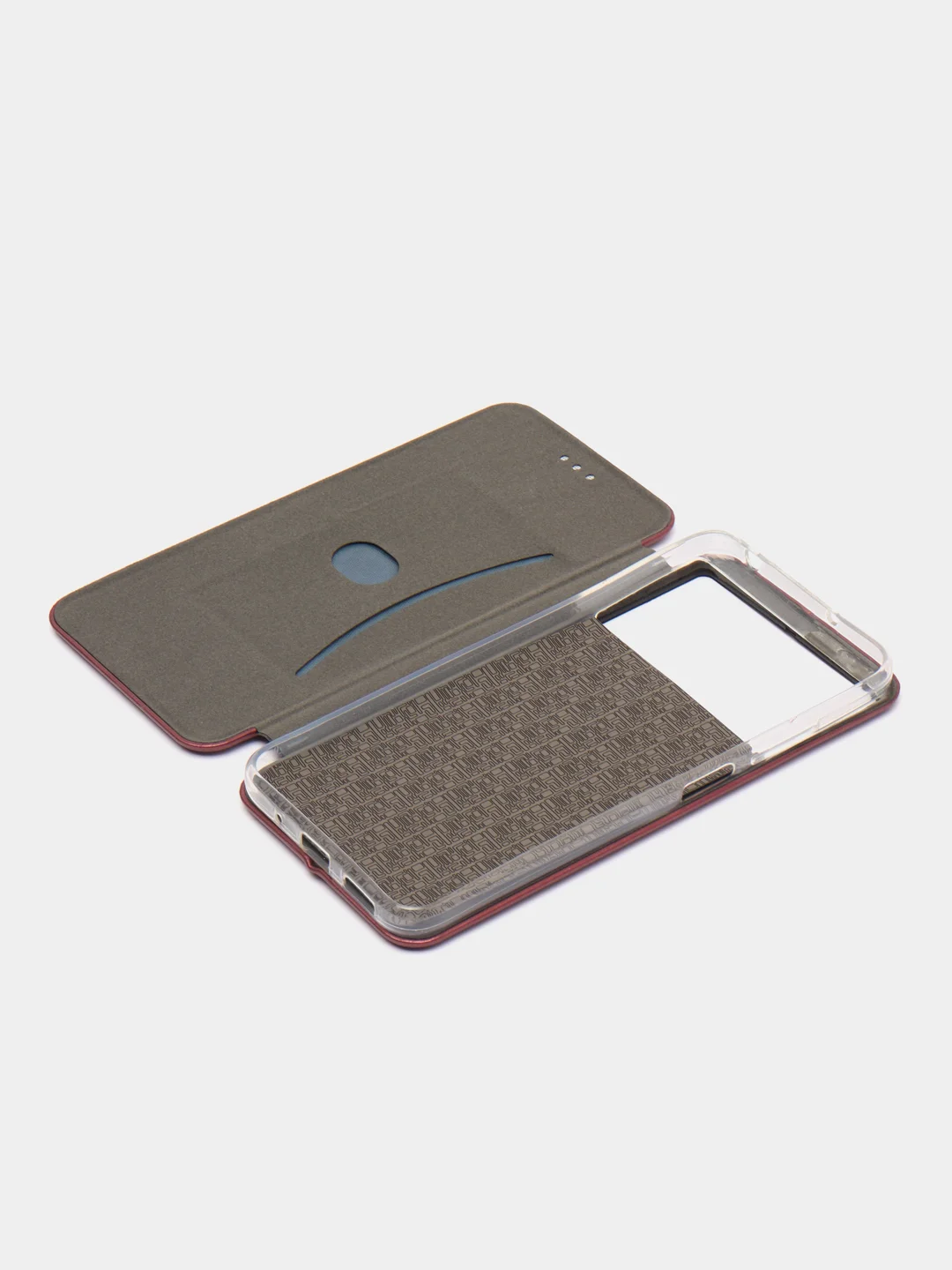 Бордовый чехол-книжка для Xiaomi POCO M5 / POCO M4 5G