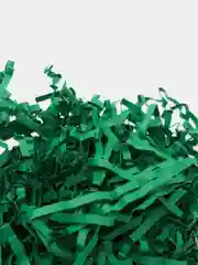 Зеленый наполнитель бумажный гофрированный, 15 цветов