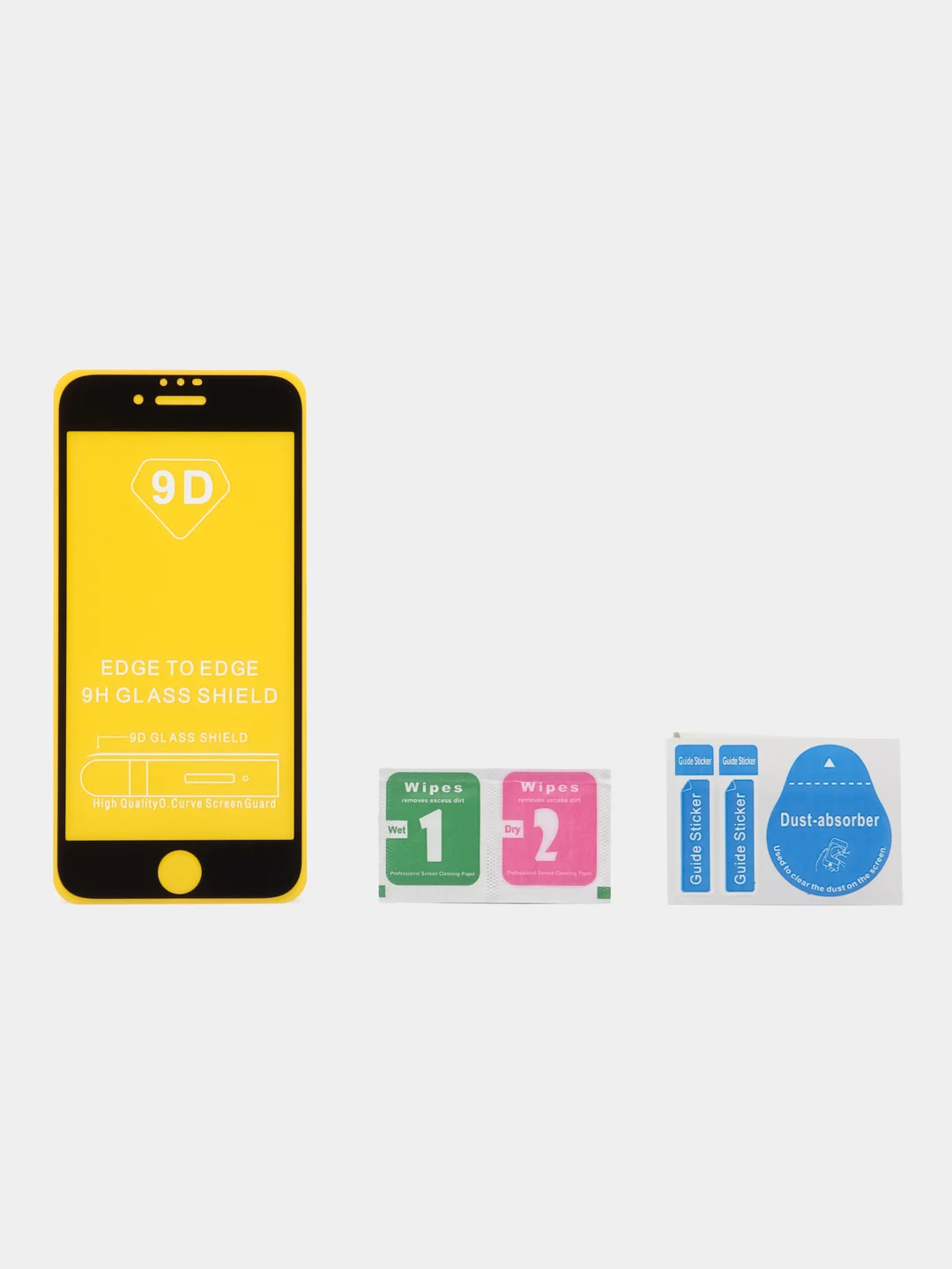 Белый защитное стекло 9D для Apple iPhone 6/6s/7/8/SE 2 (2020)