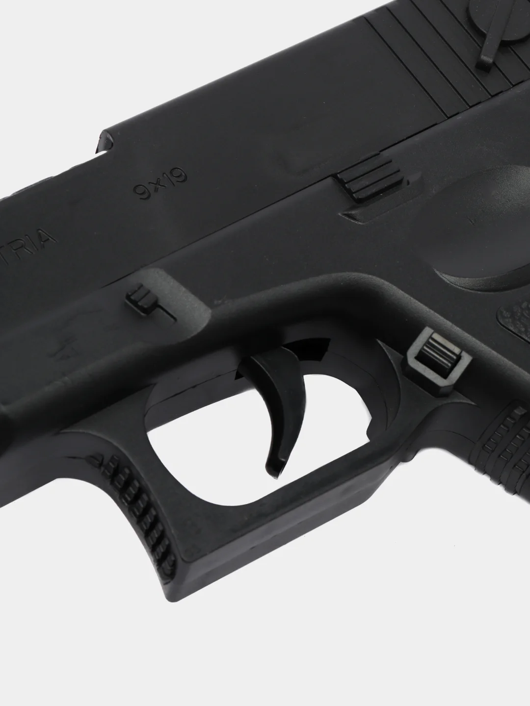 Угольный пистолет игрушечный перезаряжаемый Glock с глушителем, оружие, подарок на 23 февраля
