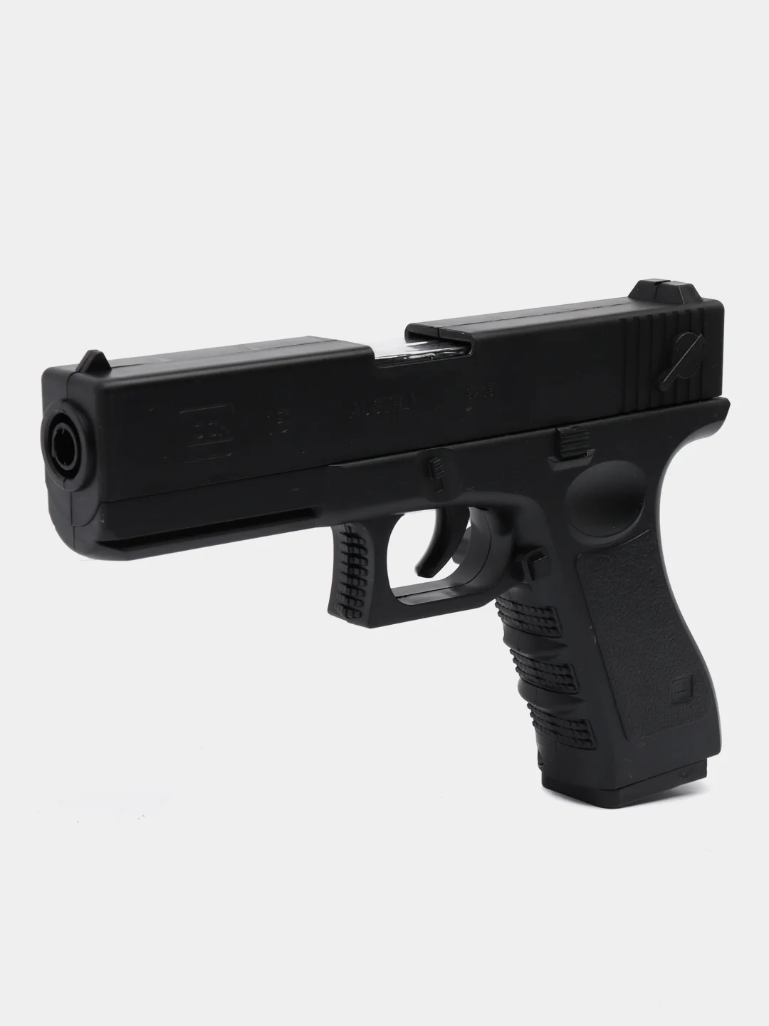 Угольный пистолет игрушечный перезаряжаемый Glock с глушителем, оружие, подарок на 23 февраля