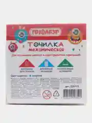 Точилка механическая ПИФАГОР "Монстрик", корпус голубой, 229715